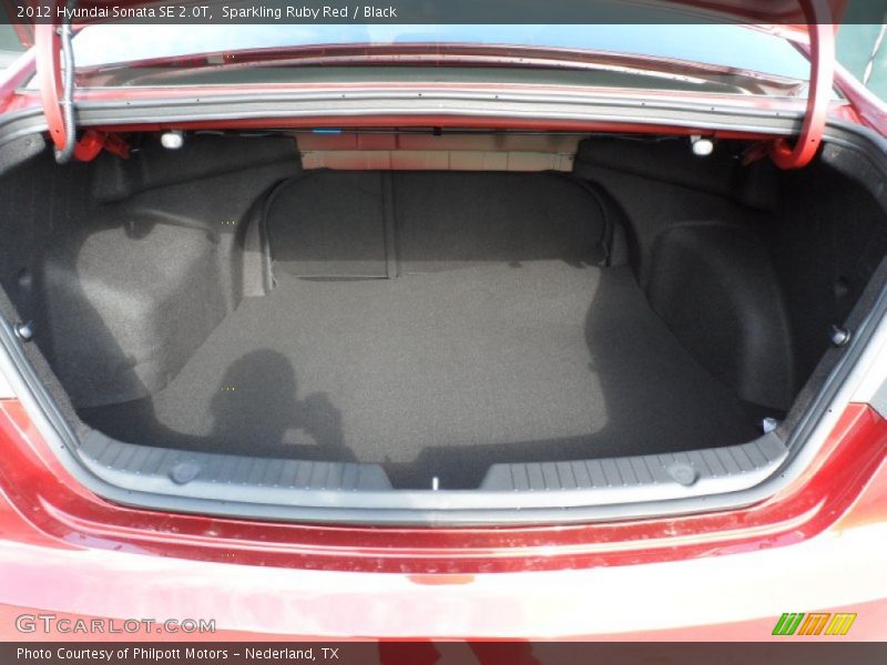 Sparkling Ruby Red / Black 2012 Hyundai Sonata SE 2.0T