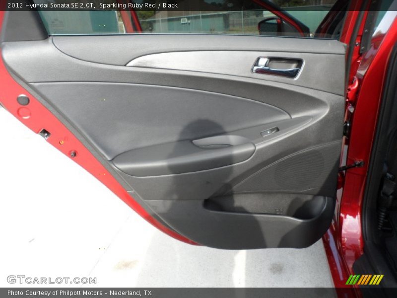 Sparkling Ruby Red / Black 2012 Hyundai Sonata SE 2.0T