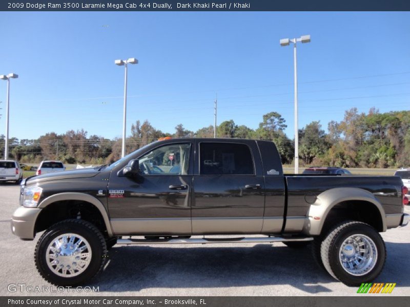  2009 Ram 3500 Laramie Mega Cab 4x4 Dually Dark Khaki Pearl