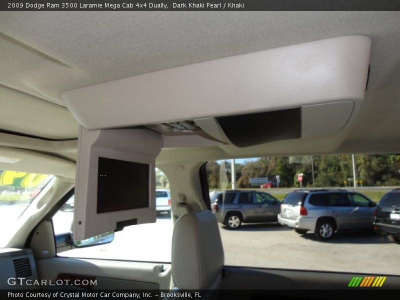 Dark Khaki Pearl / Khaki 2009 Dodge Ram 3500 Laramie Mega Cab 4x4 Dually