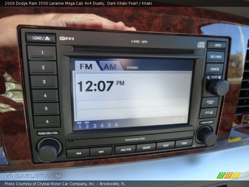 Dark Khaki Pearl / Khaki 2009 Dodge Ram 3500 Laramie Mega Cab 4x4 Dually