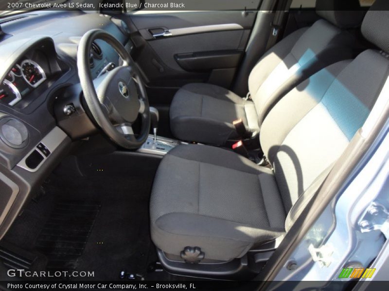 Icelandic Blue / Charcoal Black 2007 Chevrolet Aveo LS Sedan