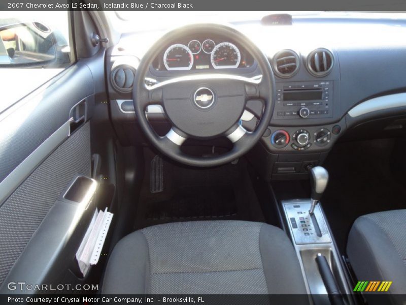 Icelandic Blue / Charcoal Black 2007 Chevrolet Aveo LS Sedan