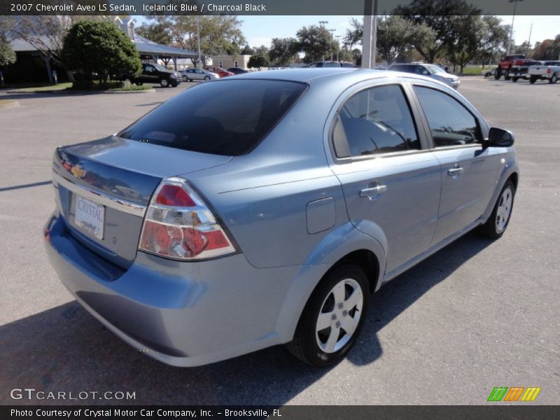 Icelandic Blue / Charcoal Black 2007 Chevrolet Aveo LS Sedan