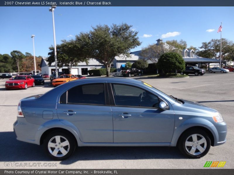 Icelandic Blue / Charcoal Black 2007 Chevrolet Aveo LS Sedan