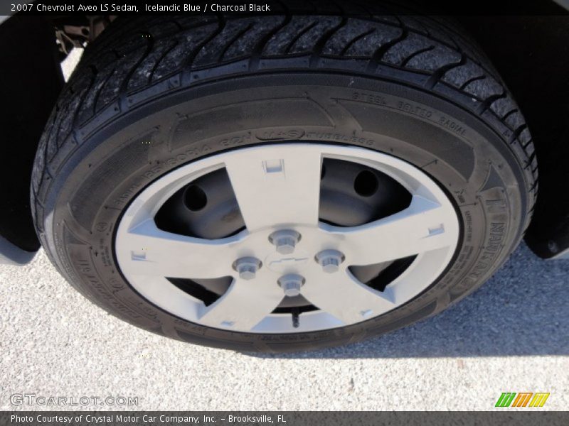 Icelandic Blue / Charcoal Black 2007 Chevrolet Aveo LS Sedan