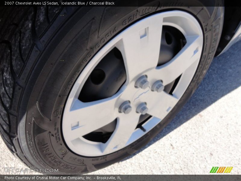 Icelandic Blue / Charcoal Black 2007 Chevrolet Aveo LS Sedan