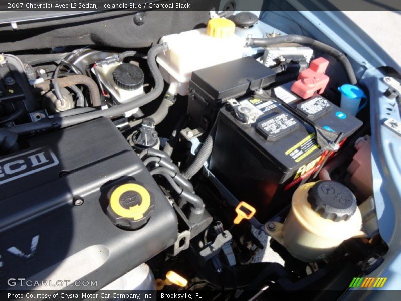 Icelandic Blue / Charcoal Black 2007 Chevrolet Aveo LS Sedan
