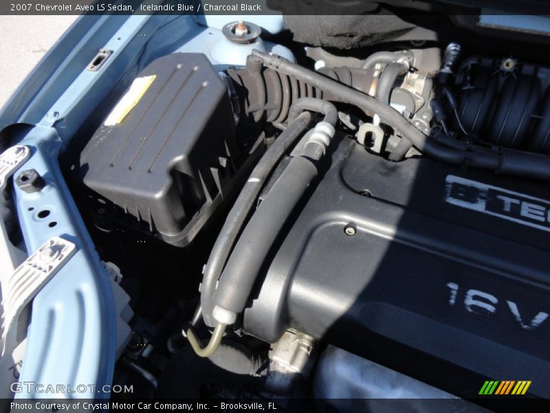 Icelandic Blue / Charcoal Black 2007 Chevrolet Aveo LS Sedan