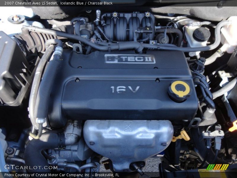 Icelandic Blue / Charcoal Black 2007 Chevrolet Aveo LS Sedan