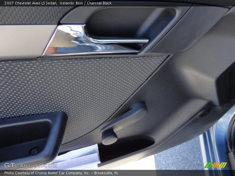 Icelandic Blue / Charcoal Black 2007 Chevrolet Aveo LS Sedan