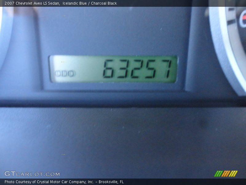 Icelandic Blue / Charcoal Black 2007 Chevrolet Aveo LS Sedan