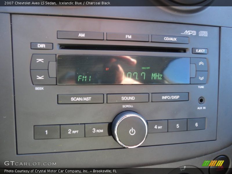 Icelandic Blue / Charcoal Black 2007 Chevrolet Aveo LS Sedan