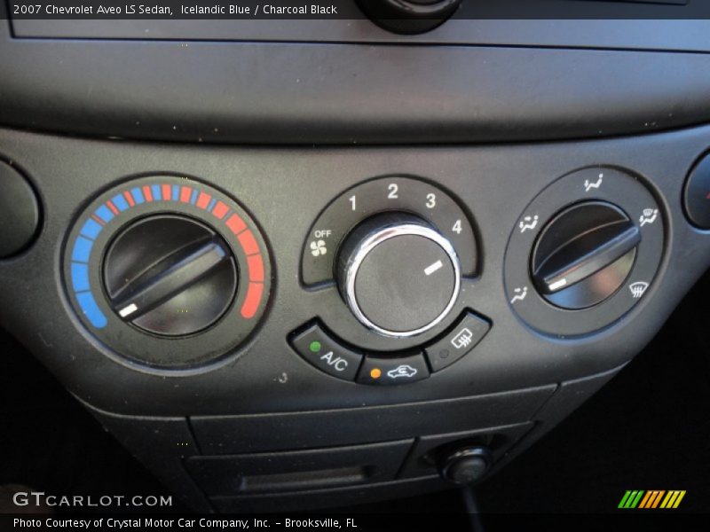 Icelandic Blue / Charcoal Black 2007 Chevrolet Aveo LS Sedan