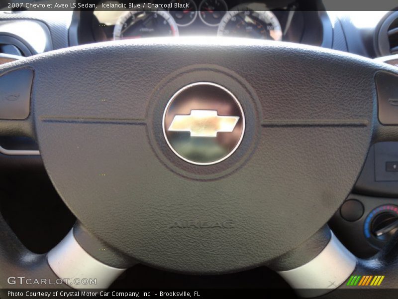 Icelandic Blue / Charcoal Black 2007 Chevrolet Aveo LS Sedan