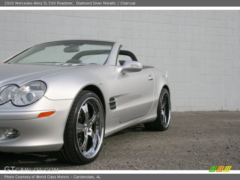 Diamond Silver Metallic / Charcoal 2003 Mercedes-Benz SL 500 Roadster