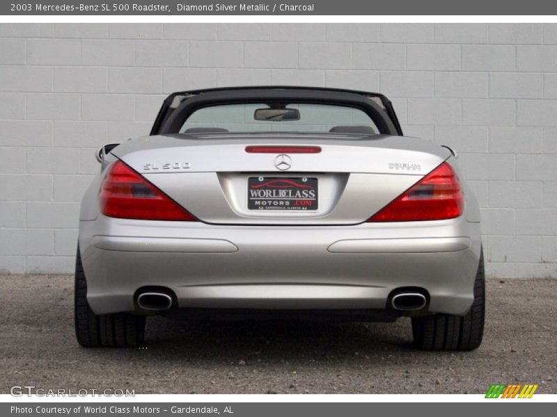 Diamond Silver Metallic / Charcoal 2003 Mercedes-Benz SL 500 Roadster