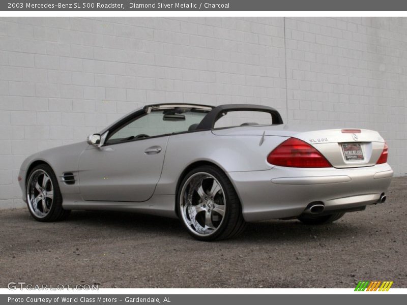 Diamond Silver Metallic / Charcoal 2003 Mercedes-Benz SL 500 Roadster