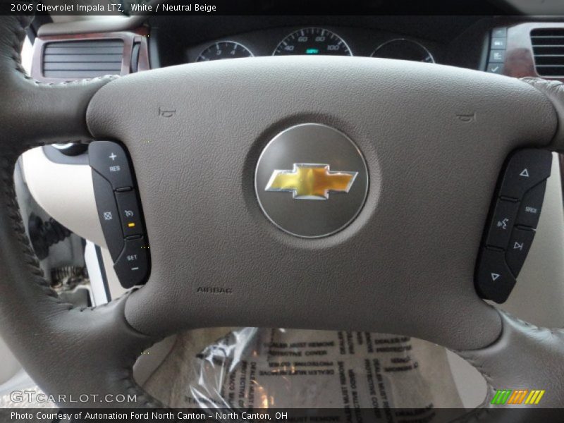 White / Neutral Beige 2006 Chevrolet Impala LTZ