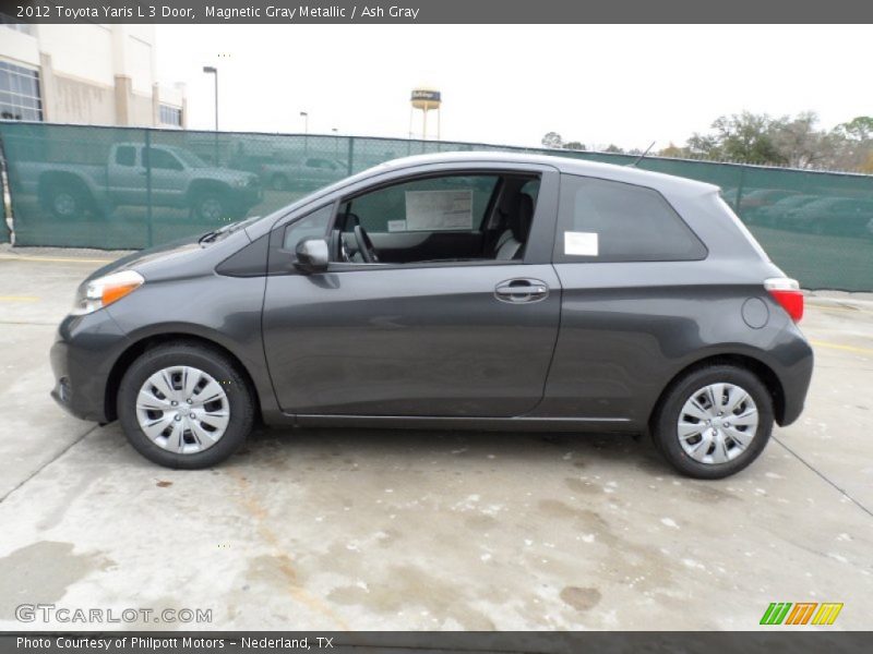  2012 Yaris L 3 Door Magnetic Gray Metallic
