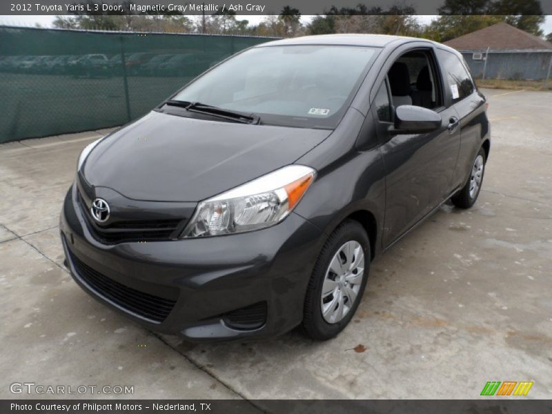 Magnetic Gray Metallic / Ash Gray 2012 Toyota Yaris L 3 Door