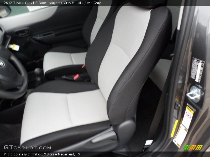 Magnetic Gray Metallic / Ash Gray 2012 Toyota Yaris L 3 Door
