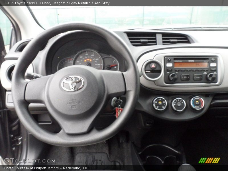 Magnetic Gray Metallic / Ash Gray 2012 Toyota Yaris L 3 Door