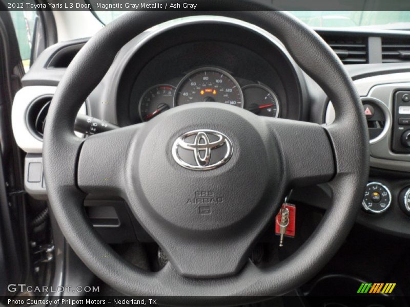 Magnetic Gray Metallic / Ash Gray 2012 Toyota Yaris L 3 Door
