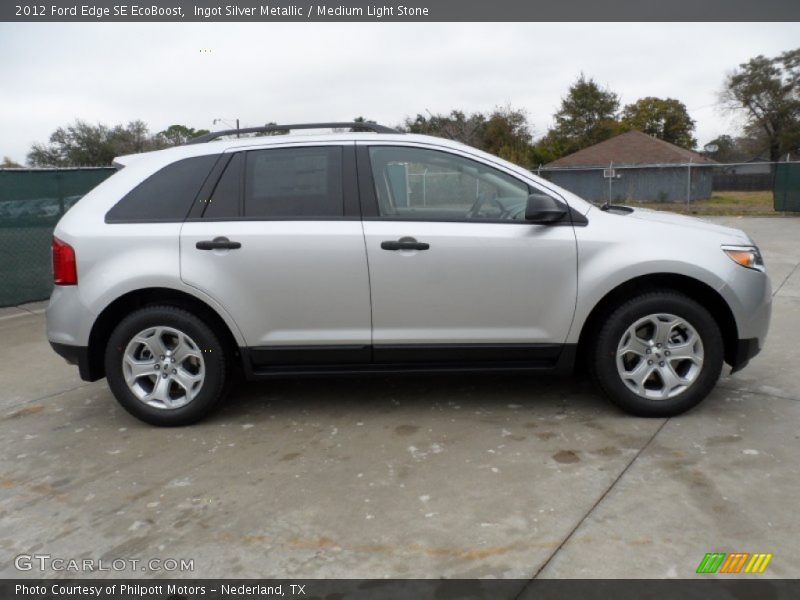 Ingot Silver Metallic / Medium Light Stone 2012 Ford Edge SE EcoBoost