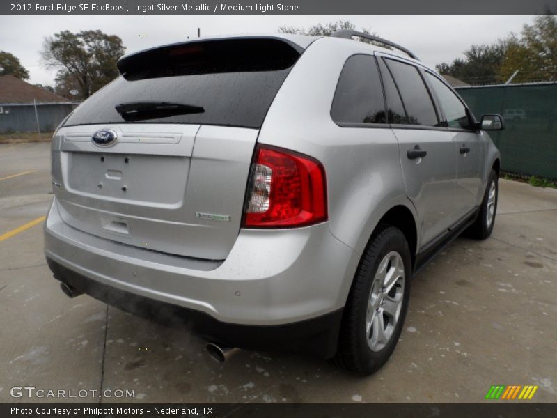 Ingot Silver Metallic / Medium Light Stone 2012 Ford Edge SE EcoBoost