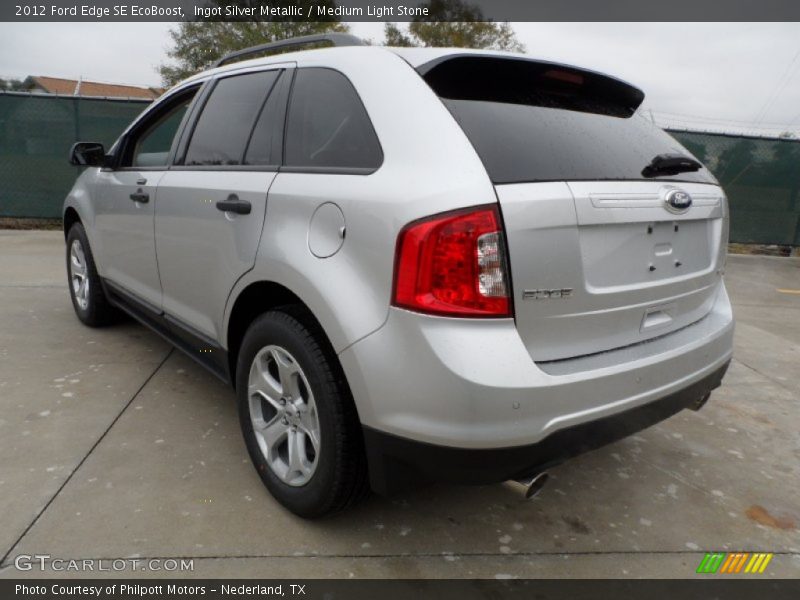 Ingot Silver Metallic / Medium Light Stone 2012 Ford Edge SE EcoBoost