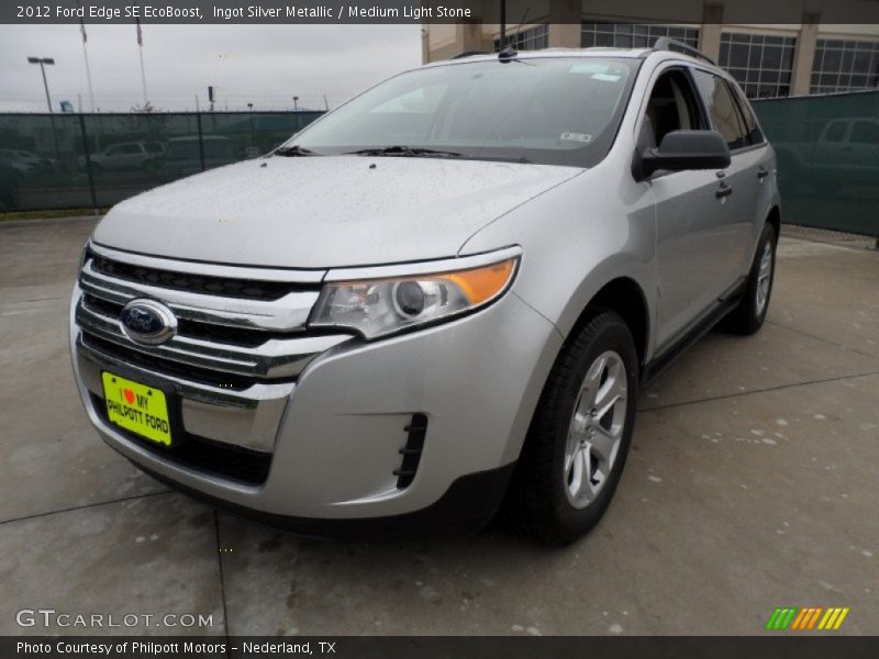 Ingot Silver Metallic / Medium Light Stone 2012 Ford Edge SE EcoBoost
