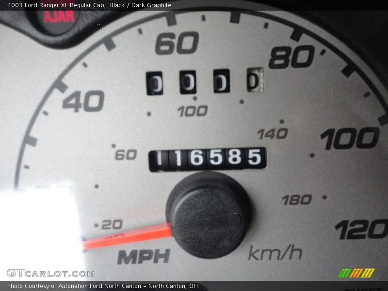 Black / Dark Graphite 2003 Ford Ranger XL Regular Cab