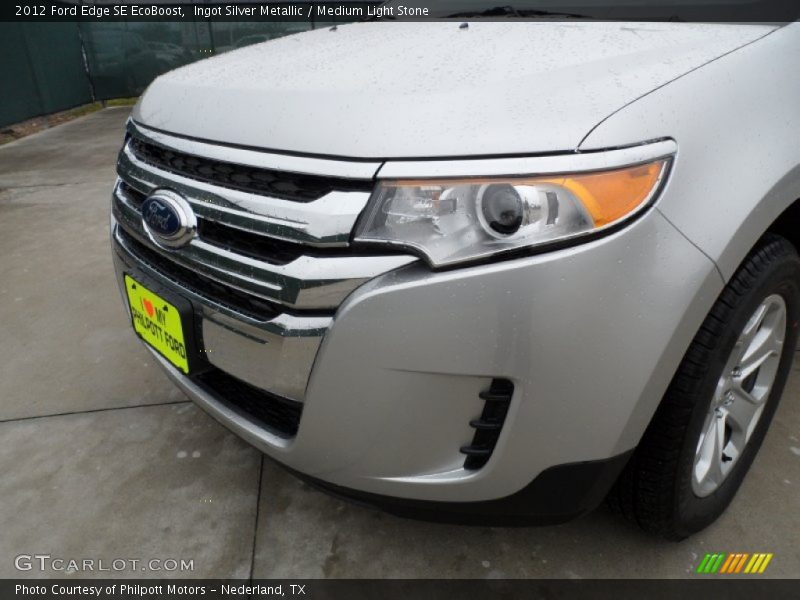 Ingot Silver Metallic / Medium Light Stone 2012 Ford Edge SE EcoBoost