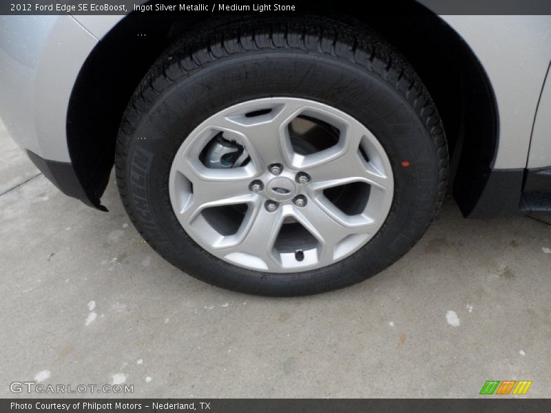 Ingot Silver Metallic / Medium Light Stone 2012 Ford Edge SE EcoBoost