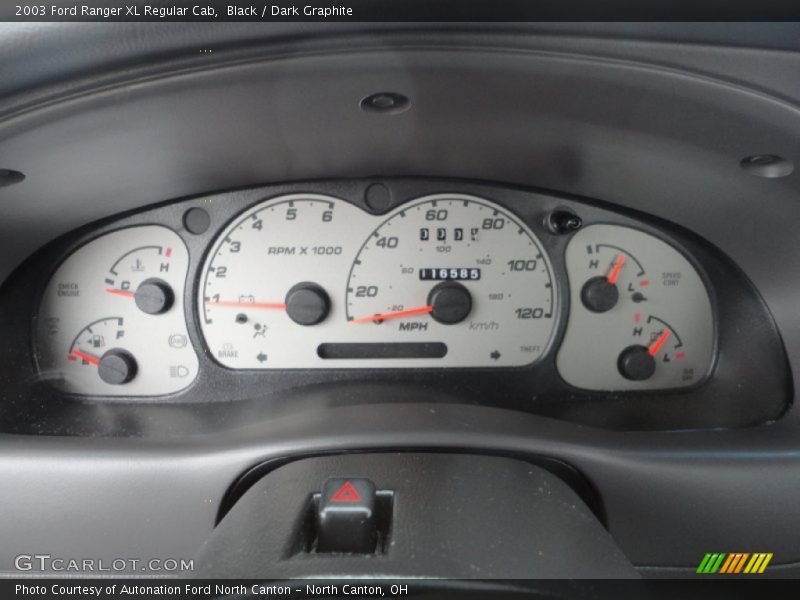  2003 Ranger XL Regular Cab XL Regular Cab Gauges