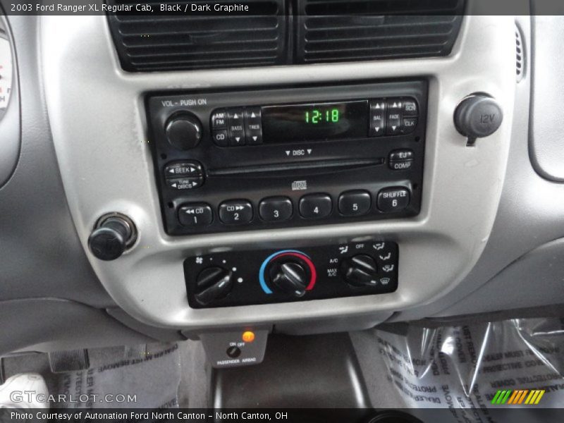 Controls of 2003 Ranger XL Regular Cab