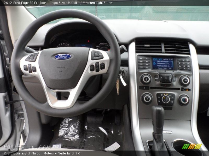 Ingot Silver Metallic / Medium Light Stone 2012 Ford Edge SE EcoBoost