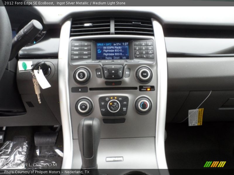 Ingot Silver Metallic / Medium Light Stone 2012 Ford Edge SE EcoBoost
