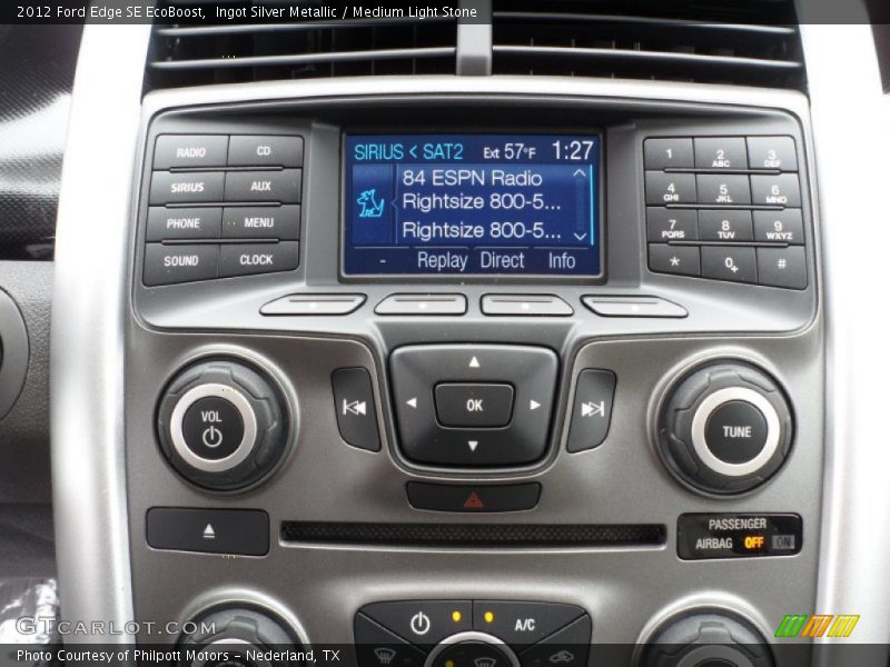 Ingot Silver Metallic / Medium Light Stone 2012 Ford Edge SE EcoBoost