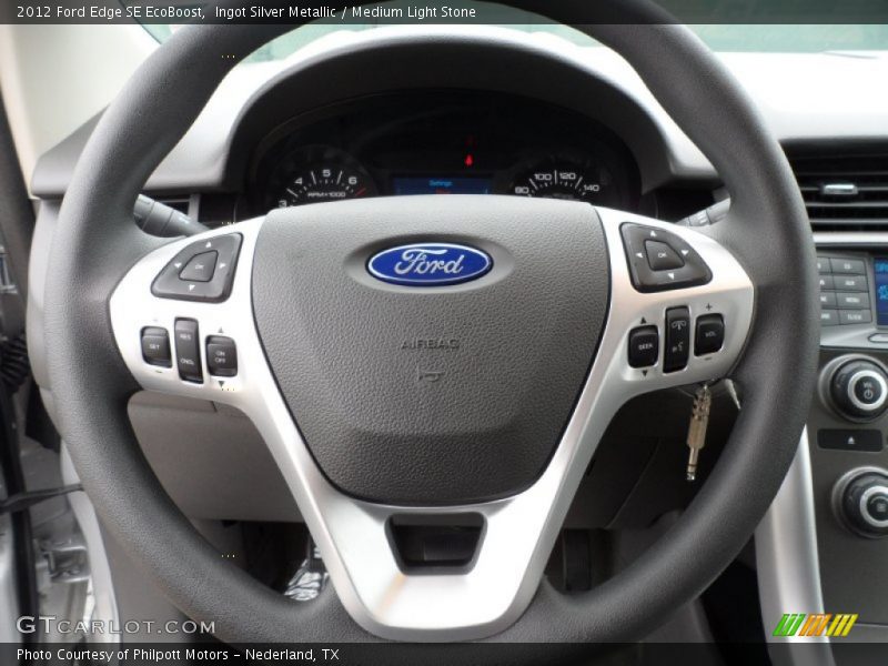 Ingot Silver Metallic / Medium Light Stone 2012 Ford Edge SE EcoBoost