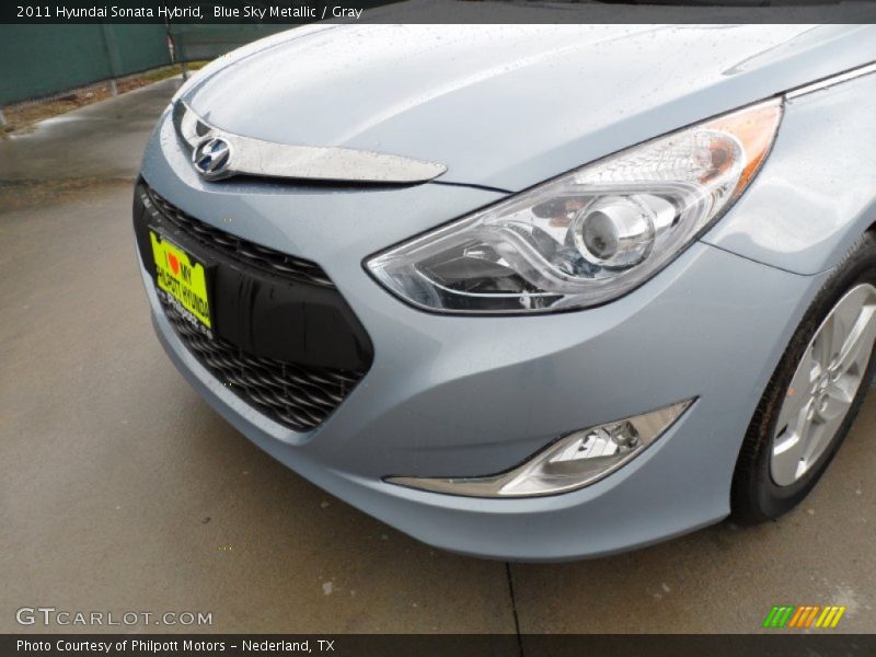 Blue Sky Metallic / Gray 2011 Hyundai Sonata Hybrid