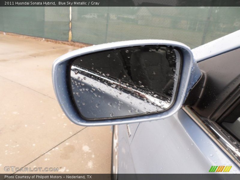 Blue Sky Metallic / Gray 2011 Hyundai Sonata Hybrid