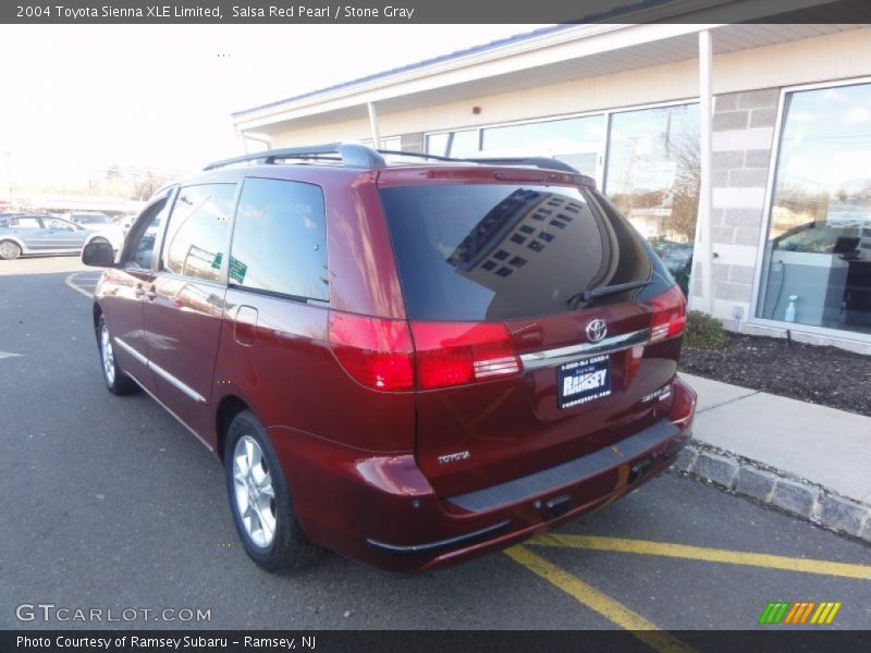 Salsa Red Pearl / Stone Gray 2004 Toyota Sienna XLE Limited