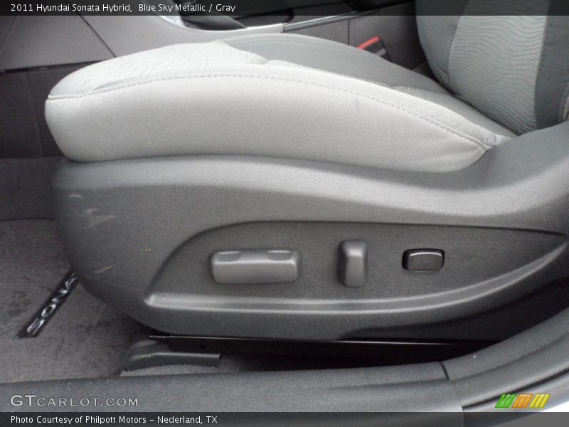 Blue Sky Metallic / Gray 2011 Hyundai Sonata Hybrid