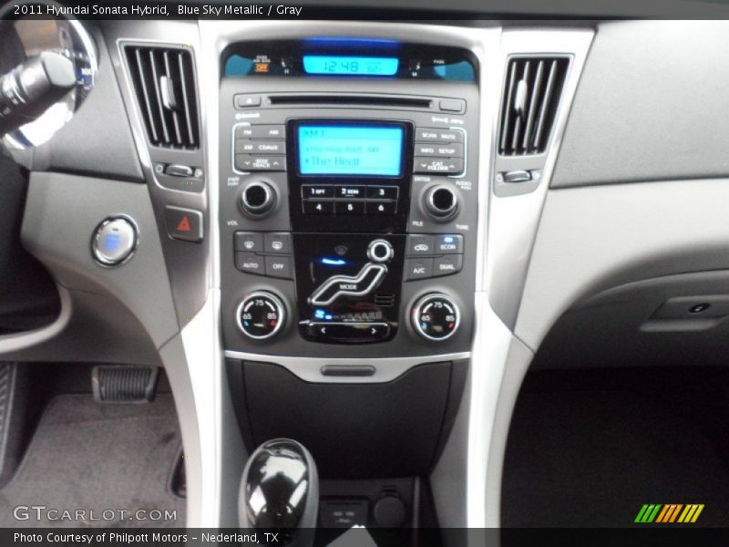 Blue Sky Metallic / Gray 2011 Hyundai Sonata Hybrid