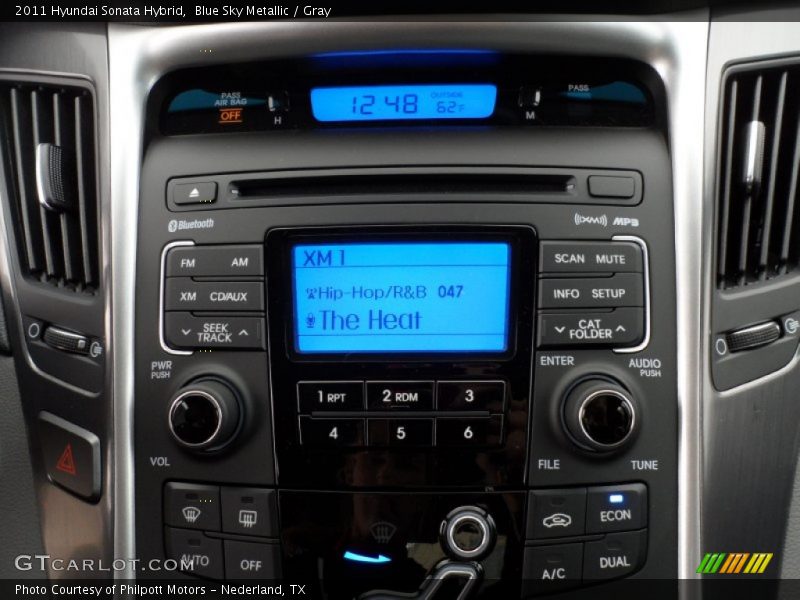 Blue Sky Metallic / Gray 2011 Hyundai Sonata Hybrid
