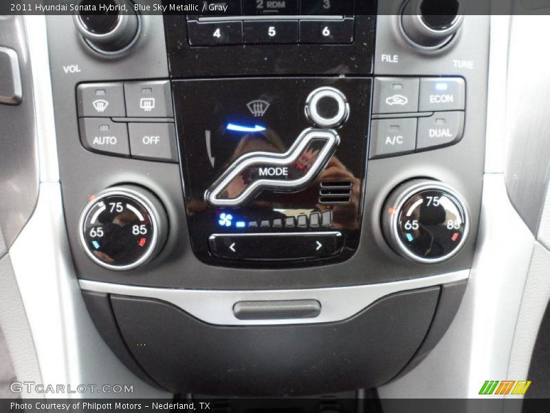Blue Sky Metallic / Gray 2011 Hyundai Sonata Hybrid