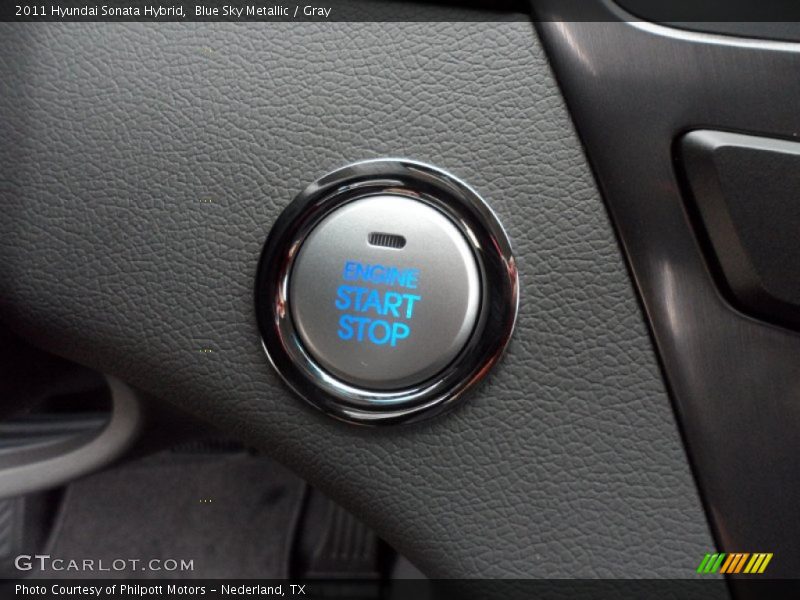 Blue Sky Metallic / Gray 2011 Hyundai Sonata Hybrid