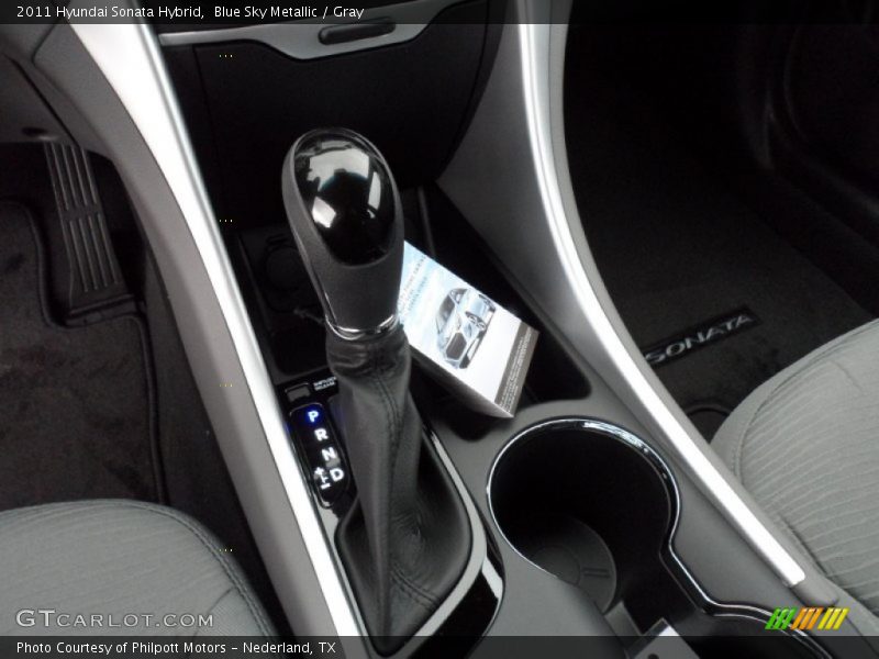 Blue Sky Metallic / Gray 2011 Hyundai Sonata Hybrid